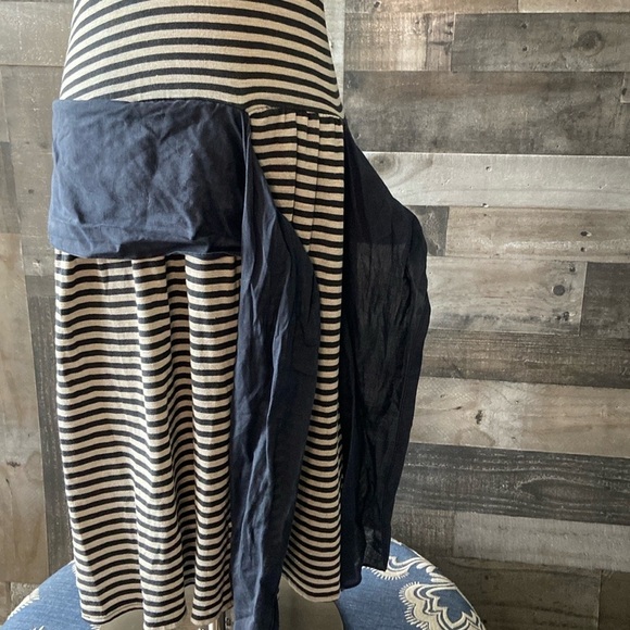 Handmade dropwaist 1920s flapper dress large stripes Halloween costume party - Picture 7 of 12